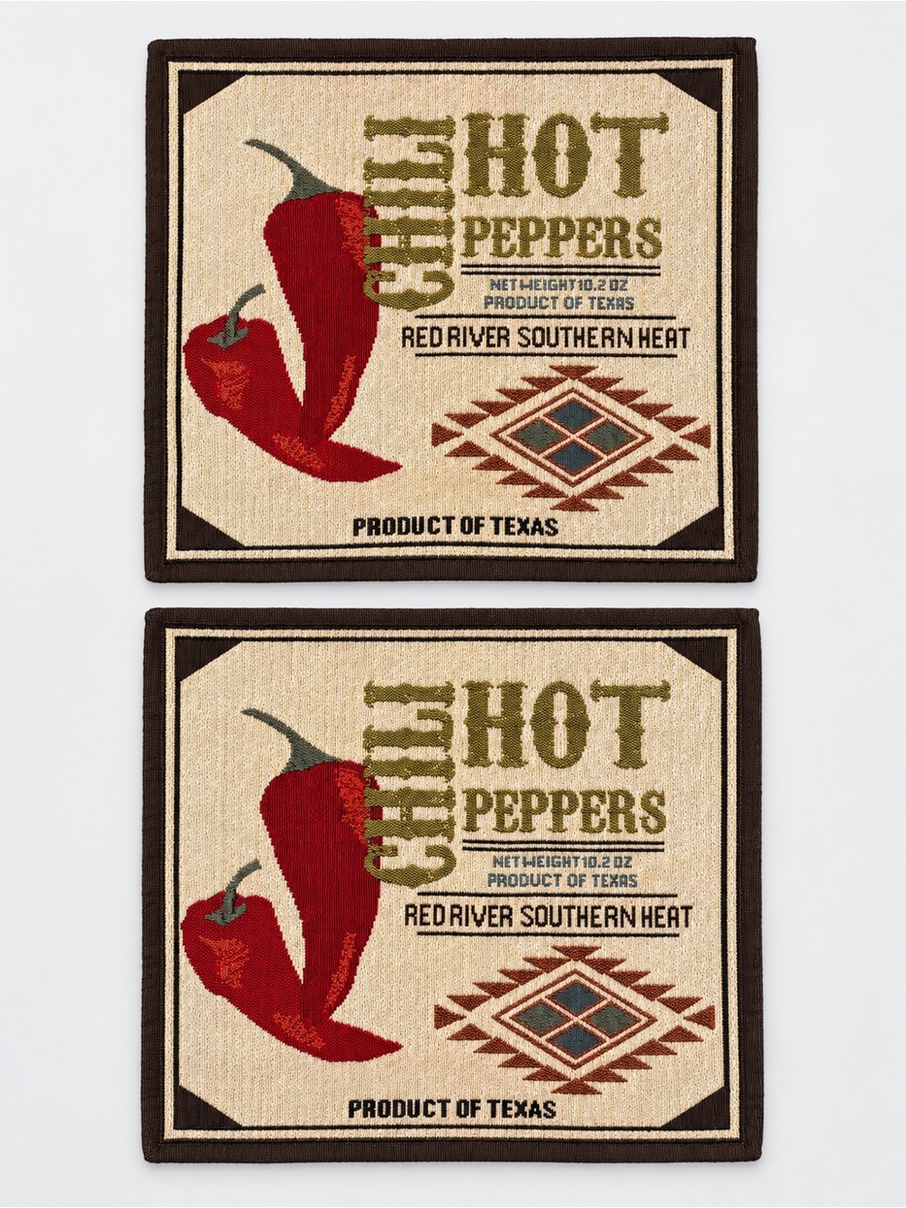 Sonoma Chili Pepper Southwestern Placemats Set of 2